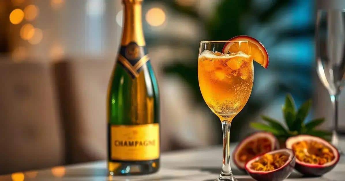 Ingrédients du Champagne au jus de fruit de la passion