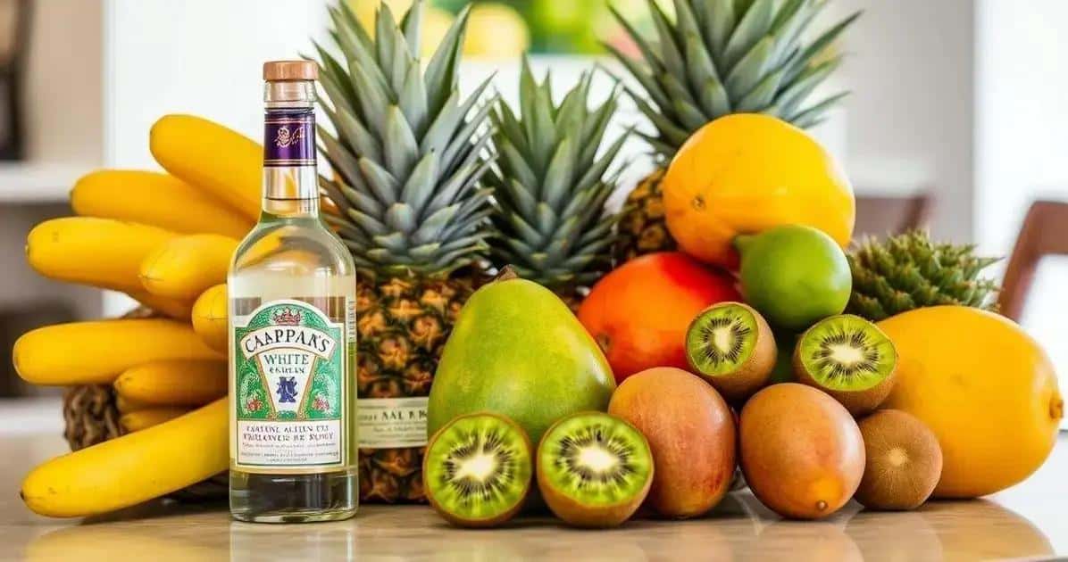 Ingrédients du Punch au Rhum aux Fruits Tropicaux