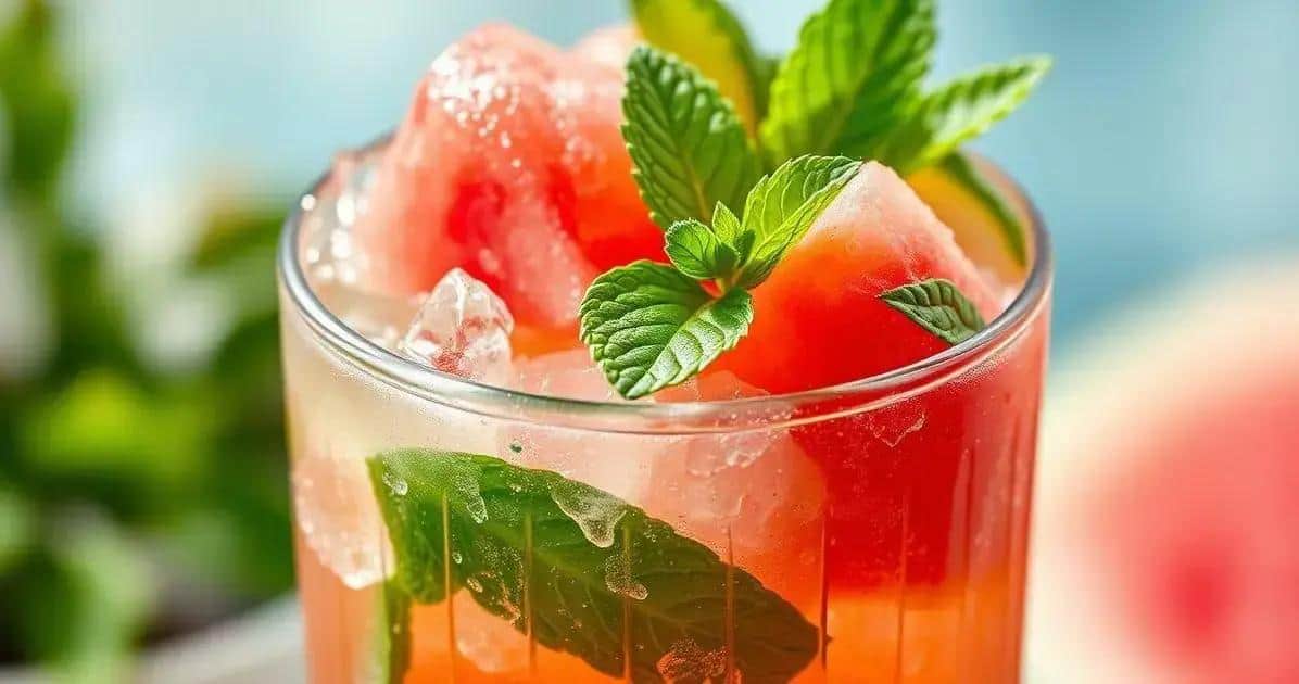 Ingrédients nécessaires pour le rhum tropical avec pastèque et menthe