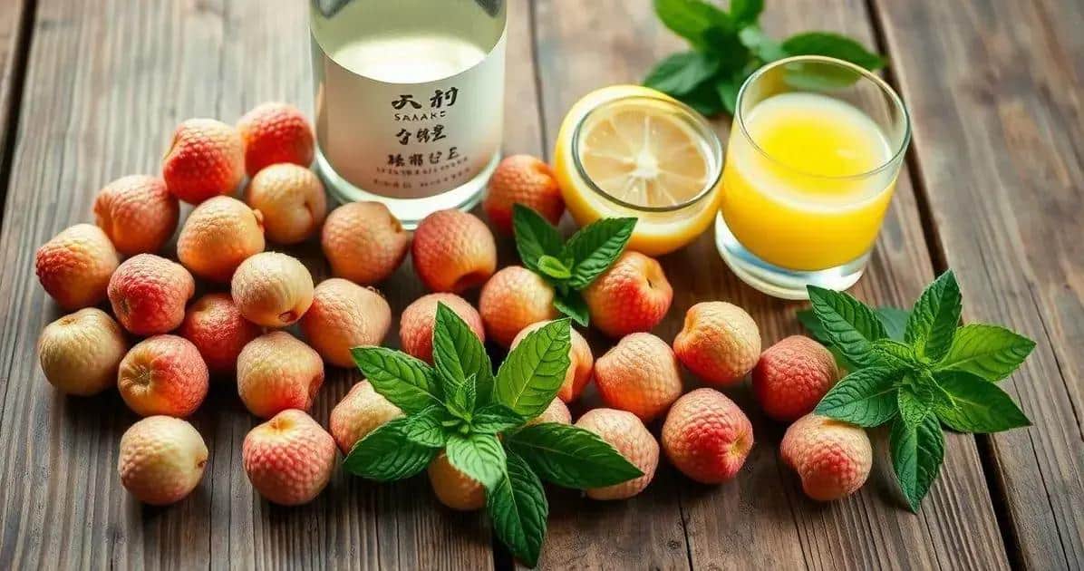 Ingrédients pour la Boisson au Litchi