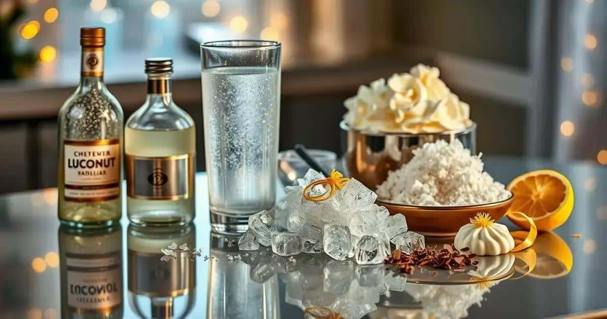 Ingrédients pour la boisson snowball
