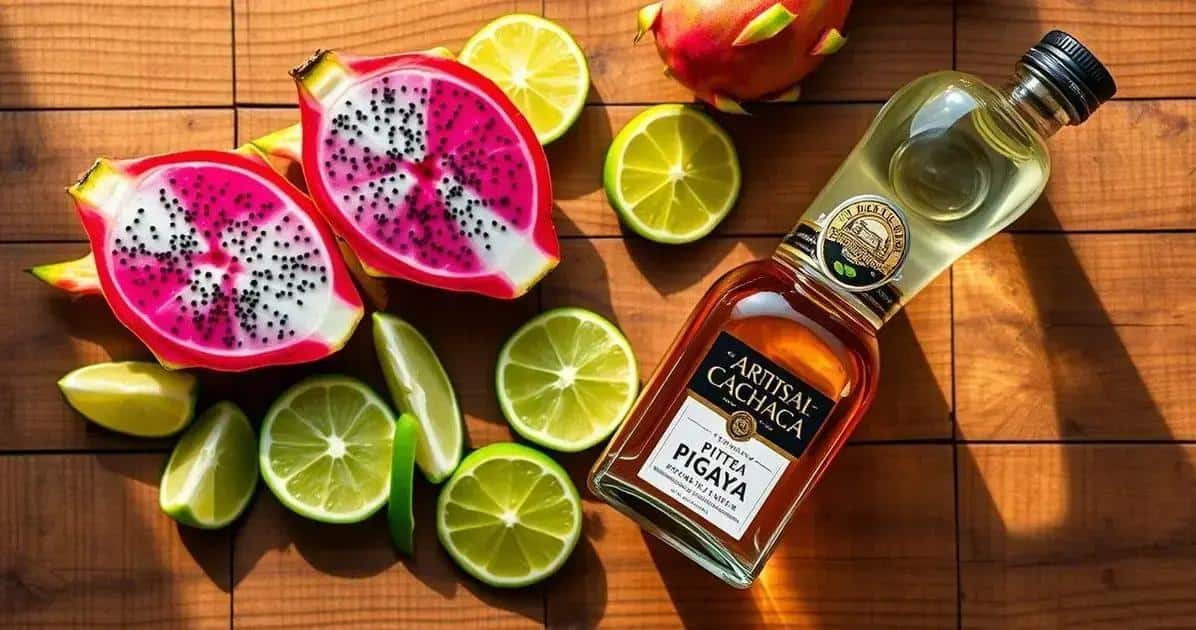 Ingrédients pour la Caïpirinha à la pitaya