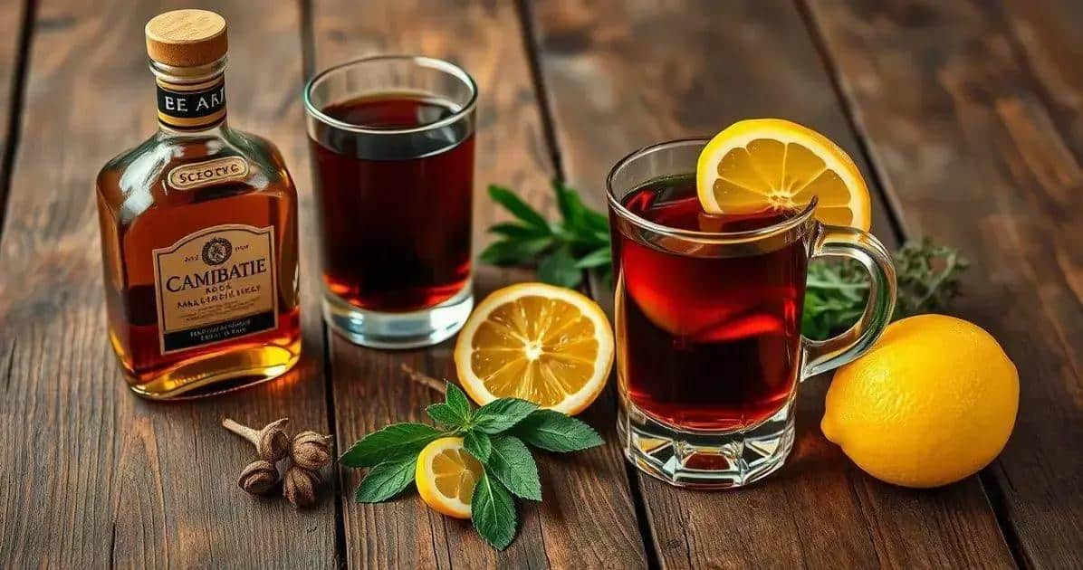 Ingrédients pour le cocktail Cognac avec thé noir et citron sicilien