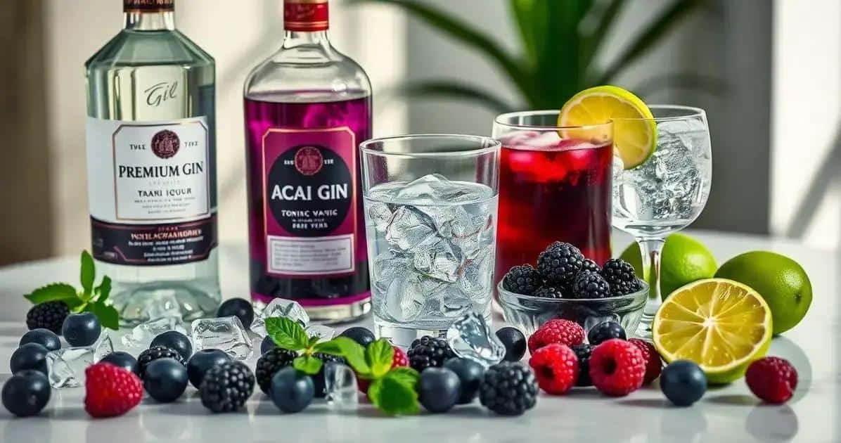 ingredients pour le gin tonic a la liqueur dacai - Best Blog Brasil - Os Blogs mais Incríveis da Web