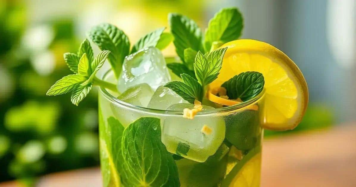 Ingrédients pour le Mojito Portoricain avec Menthe et Gingembre