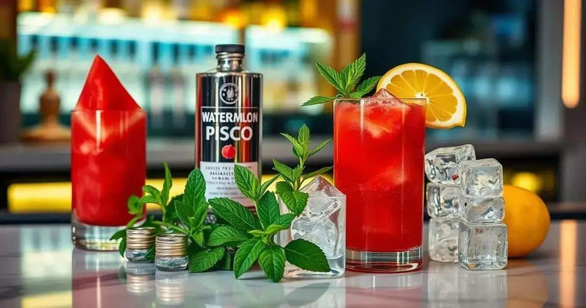 Ingrédients pour le Pisco avec Jus de Pastèque