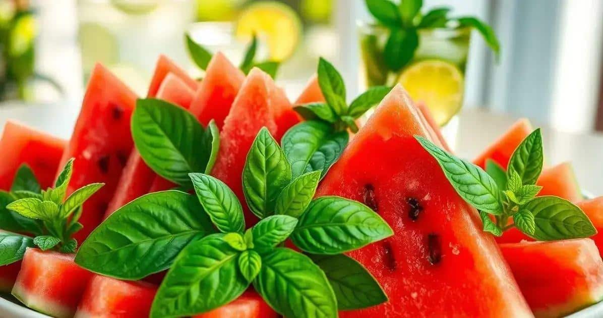 Les bienfaits de la pastèque et du basilic