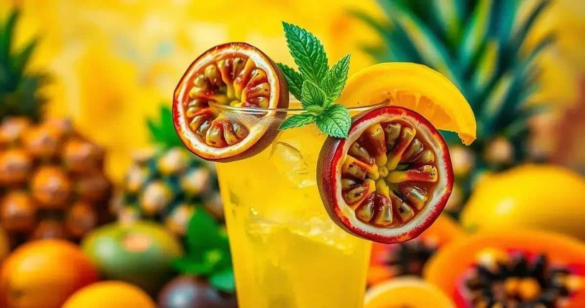 Les curiosités du daiquiri au jus de fruit de la passion et menthe