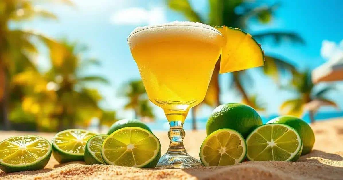 Margarita avec écume d'ananas : Une variation rafraîchissante d'un classique