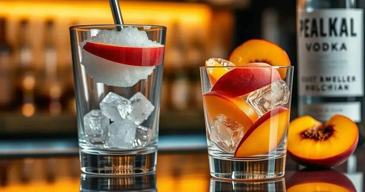 Méthode de préparation de la Caipiroska à la pêche