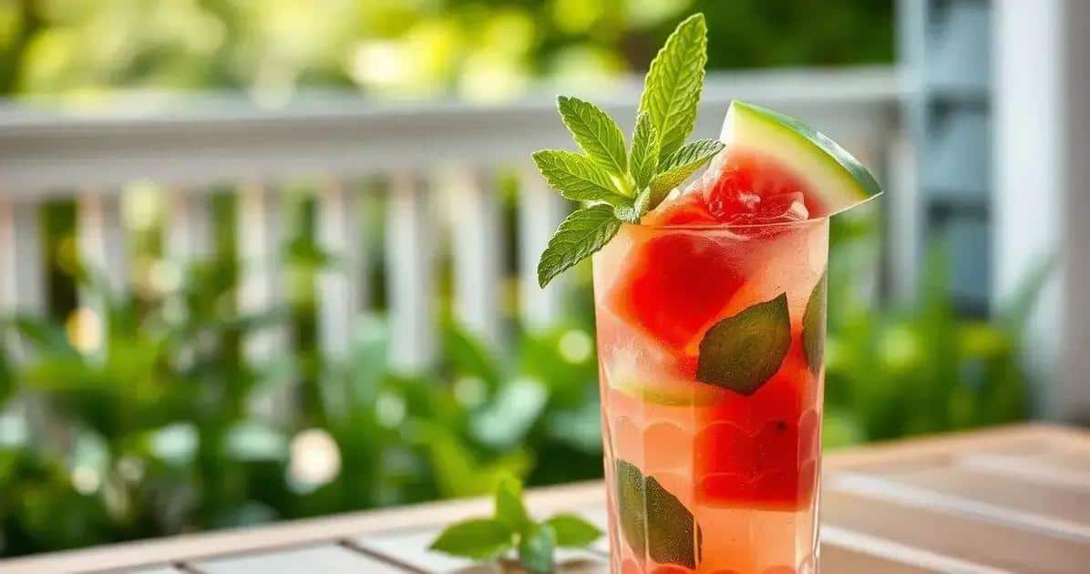 Mojito à la pastèque et au rhum blanc : Une variation rafraîchissante d'un classique