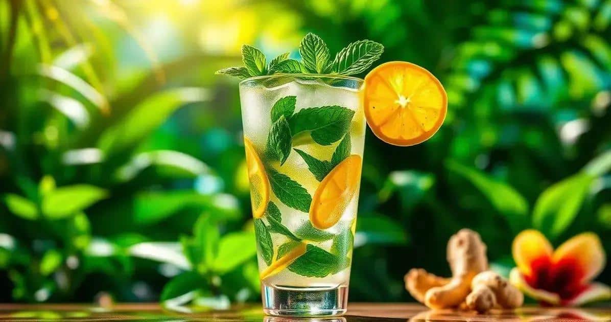 Mojito portoricain avec menthe et gingembre : Rafraîchissant, délicieux et unique