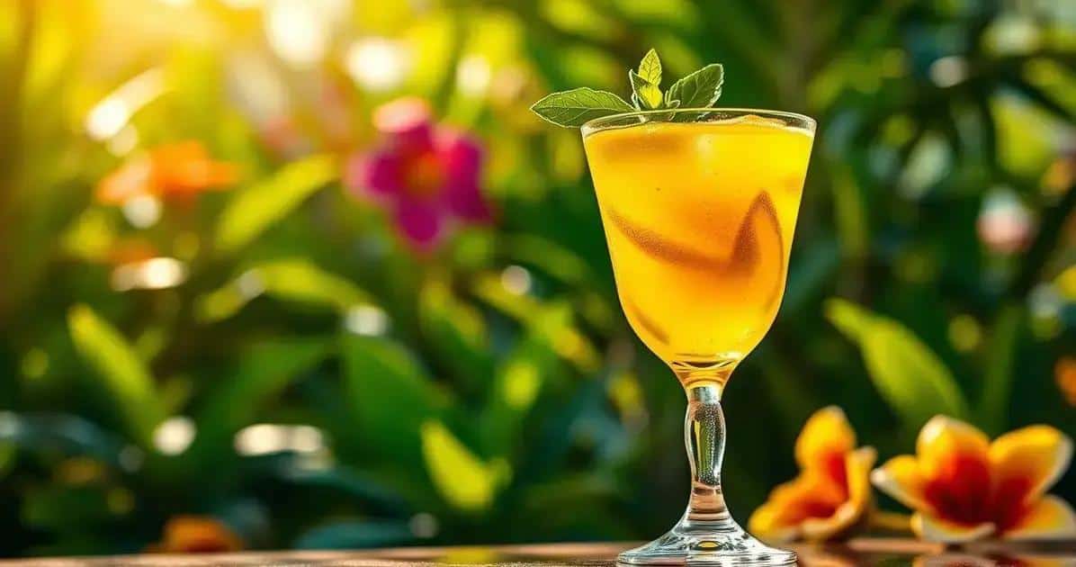 Pisco tropical au fruit de la passion et basilic : Une variation rafraîchissante des classiques