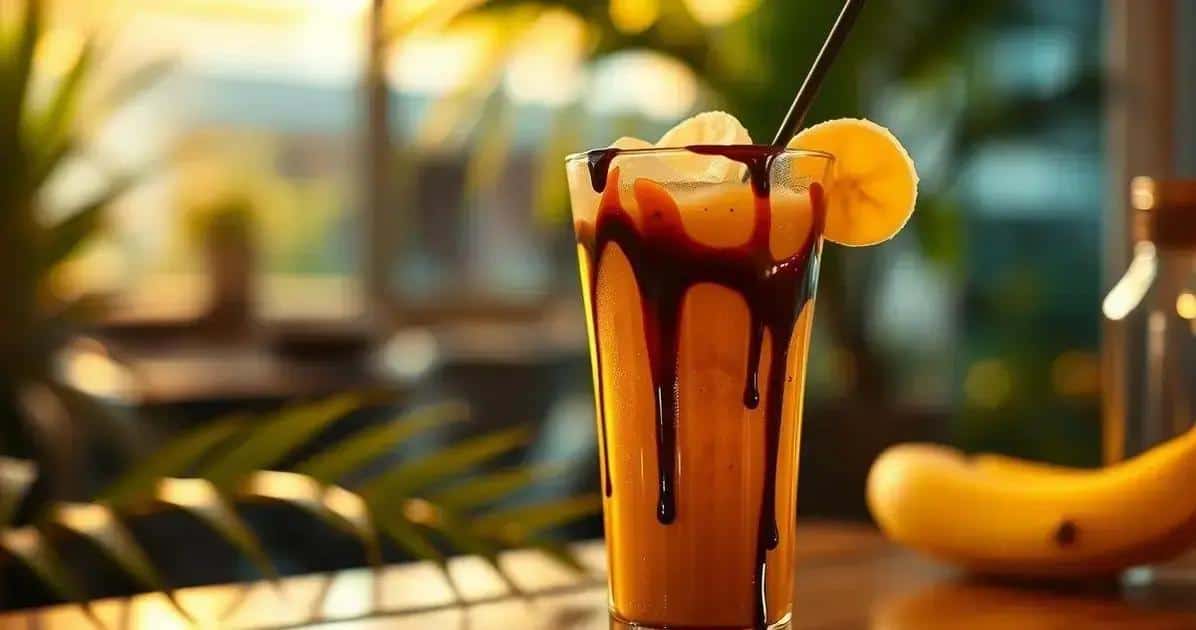 Rhum avec liqueur de banane et sirop de chocolat : Une douce gourmandise