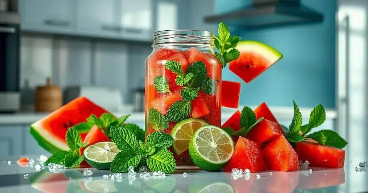 Stockage et conservation du Mojito à la pastèque