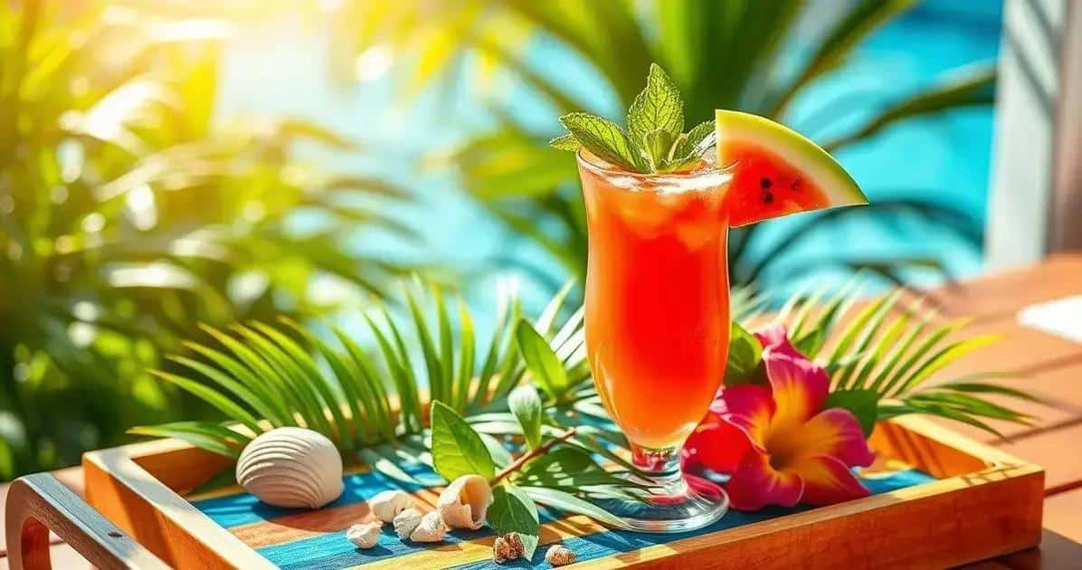 Suggestions de présentation pour le rhum tropical