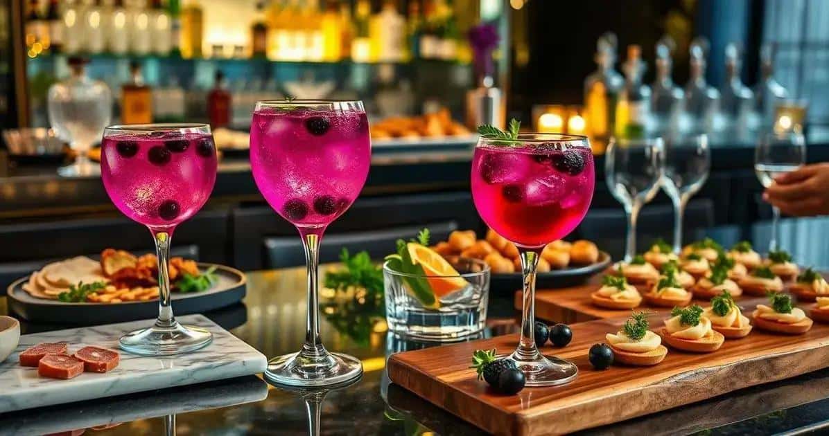 Suggestions de service avec le Gin Tonic à la liqueur de cassis