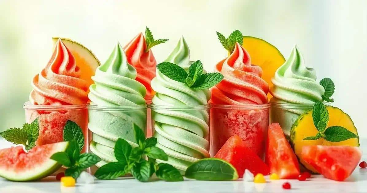 Variantes créatives de la glace à la pastèque et menthe
