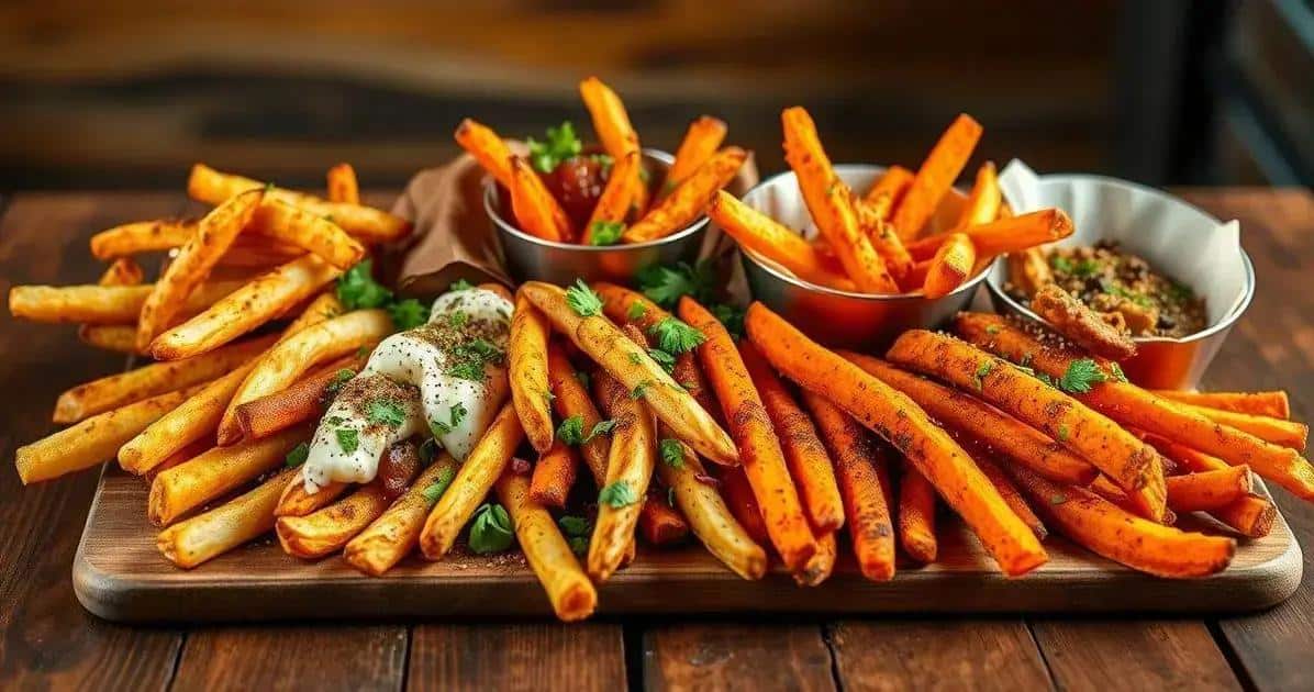 Variantes de frites au four