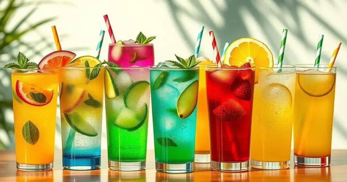 Variantes de la soda au fruit de la passion et basilic