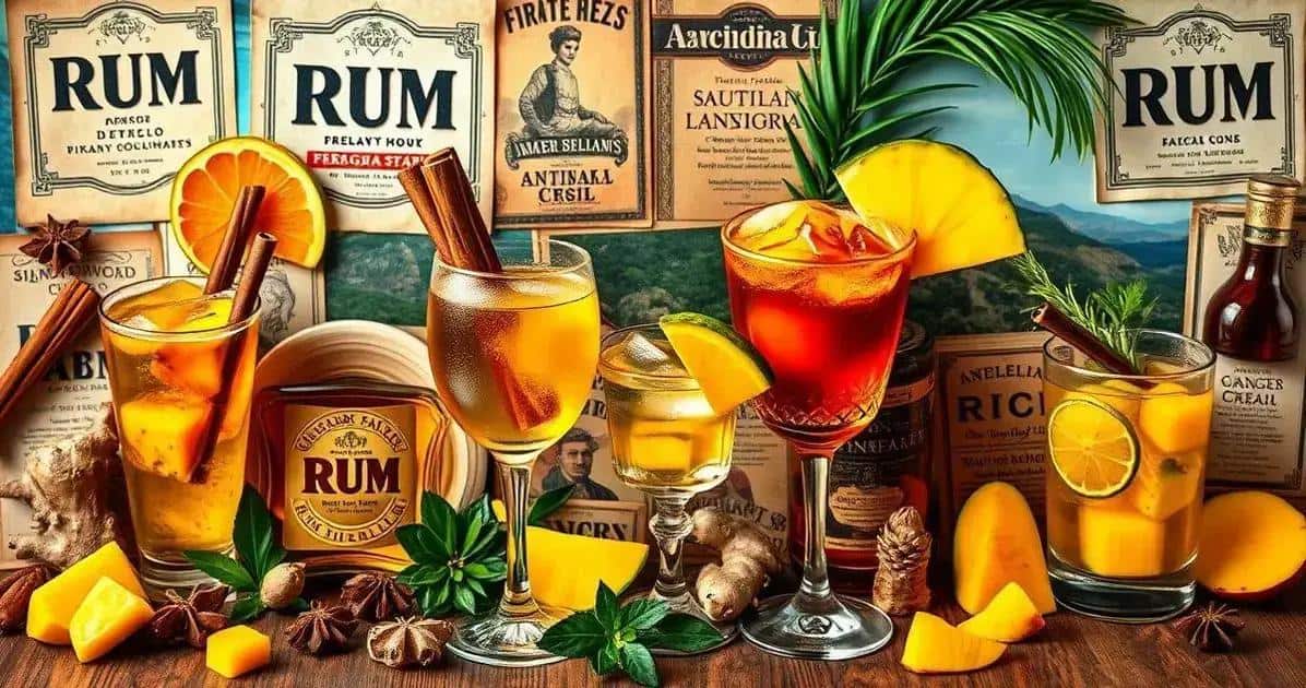 Variantes de recette avec rhum et épices