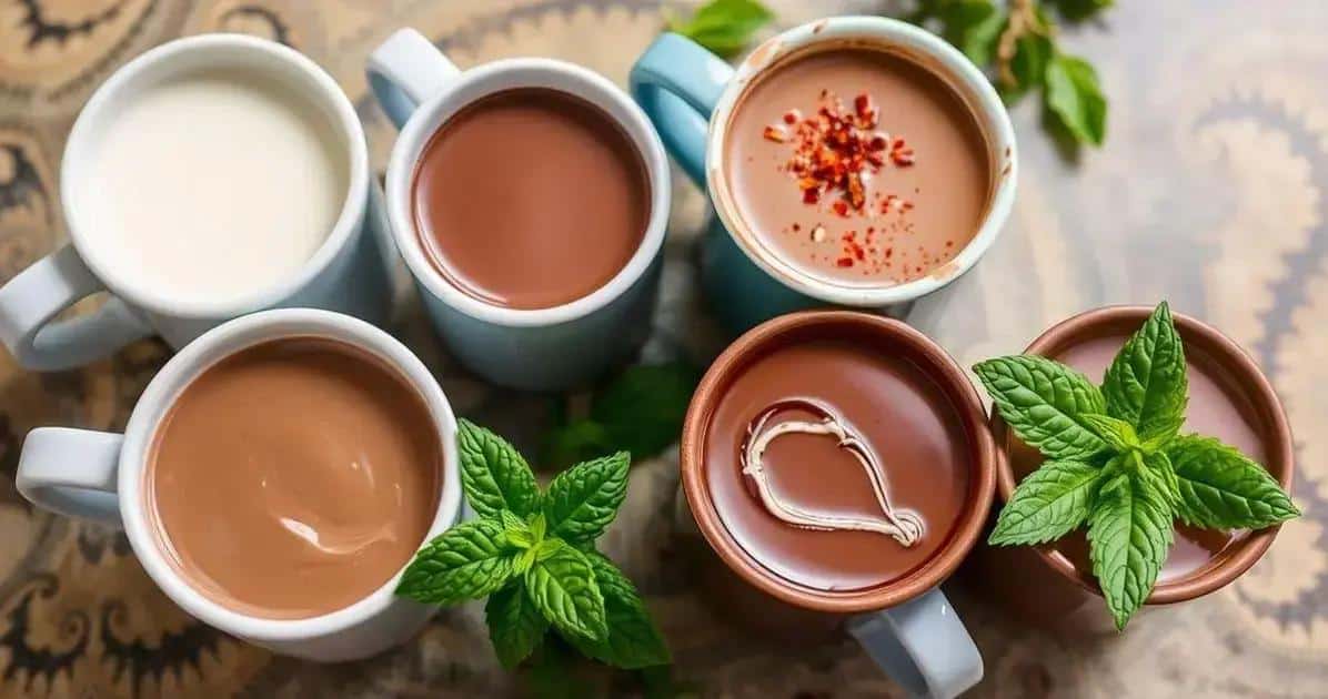 Variantes du chocolat au café et à la cannelle