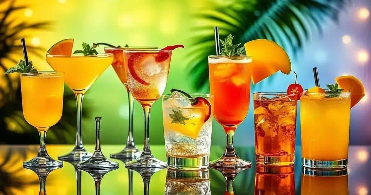 Variantes du Gin au jus de mangue et basilic