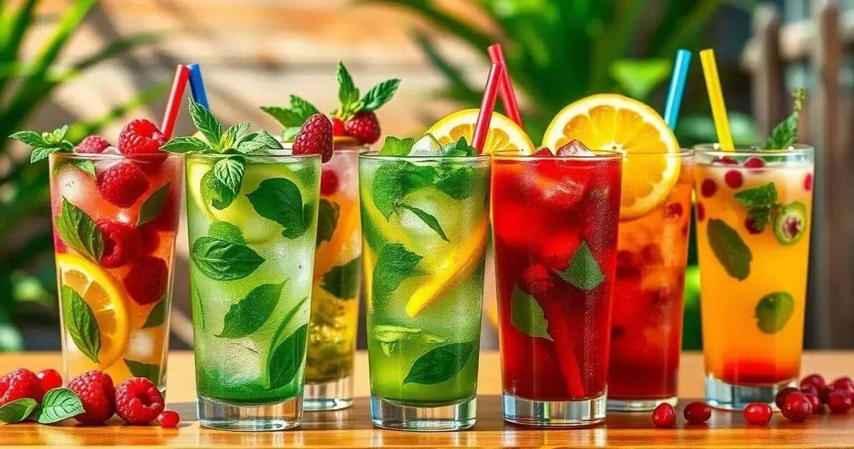 Variantes du Mojito au soda de mandarine et menthe