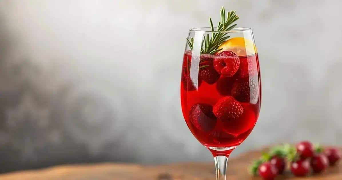 Vin avec jus de fruits rouges et romarin : Une touche rafraîchissante au vin traditionnel