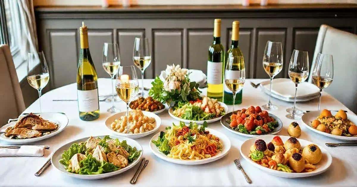 Associations de plats avec une boisson au vin blanc