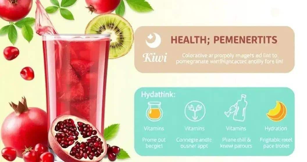 Bienfaits de la boisson grenade et kiwi