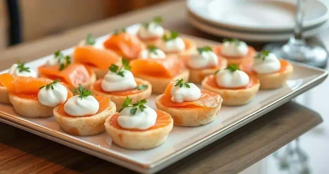 Canapé de saumon avec crème de ricotta : Un apéritif délicieux et élégant