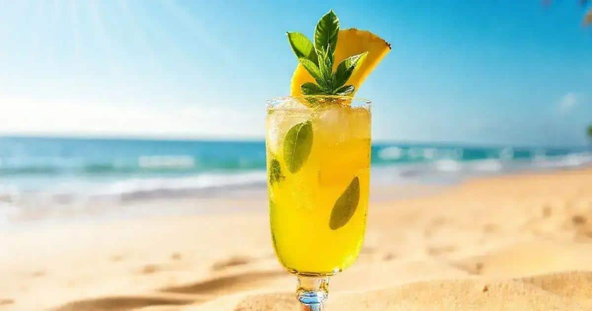 Cognac tropical avec ananas et basilic : Le cocktail estival ultime