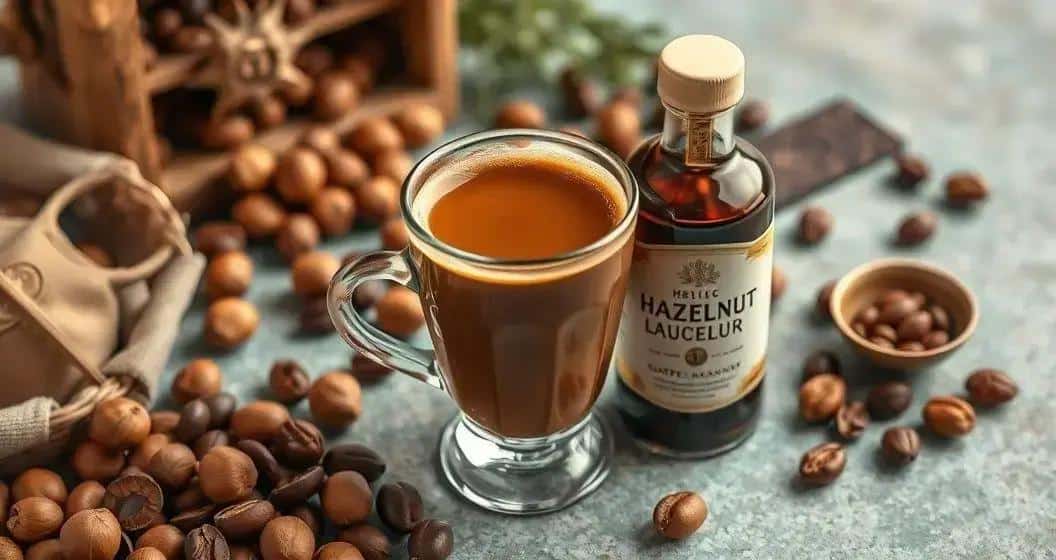 Curiosités autour du café avec liqueur de noisette