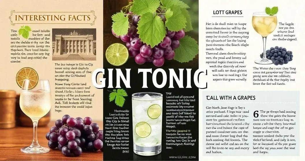 Curiosités autour du Gin Tonic avec raisins