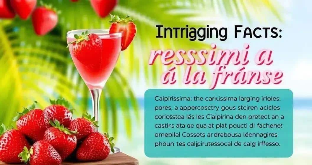 Curiosités sur la Caipiríssima à la fraise