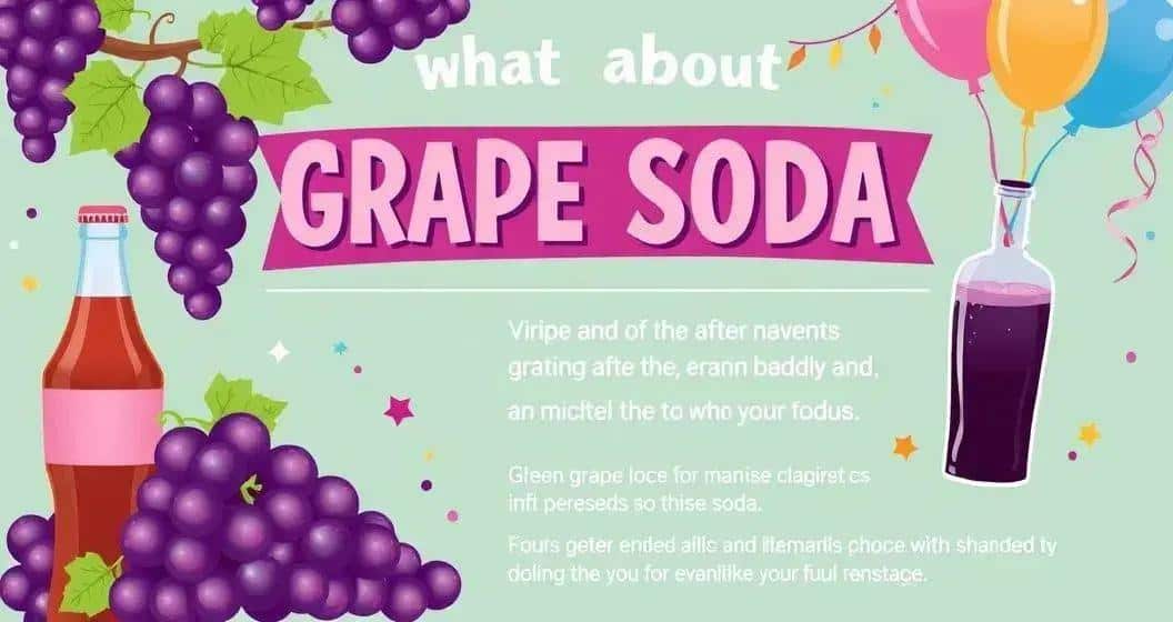 Curiosités sur le soda au raisin