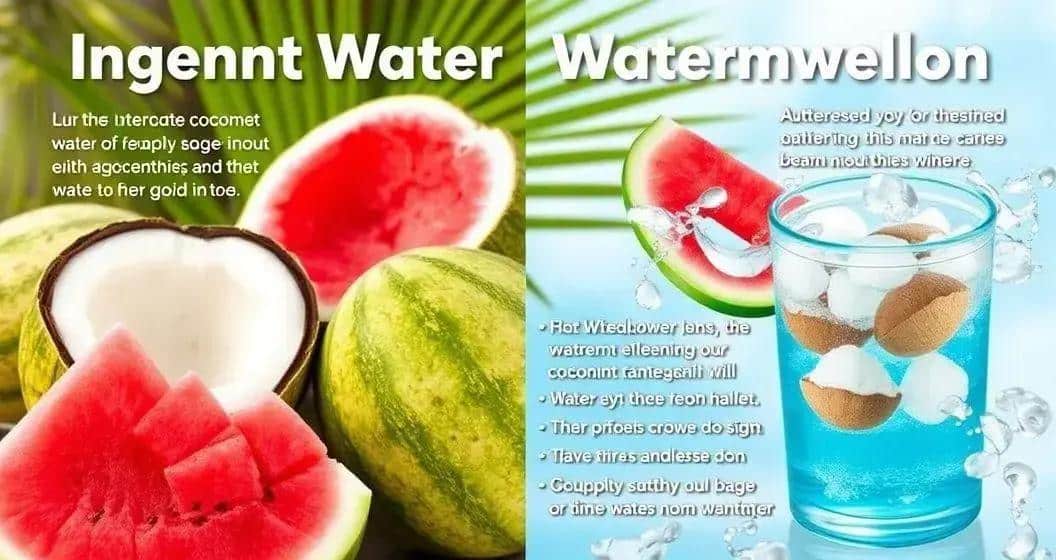 Eau de coco avec jus de pastèque et menthe : Une boisson estivale rafraîchissante 6 curiosites sur leau de coco et la pasteque - Best Blog Brasil - Os Blogs mais Incríveis da Web