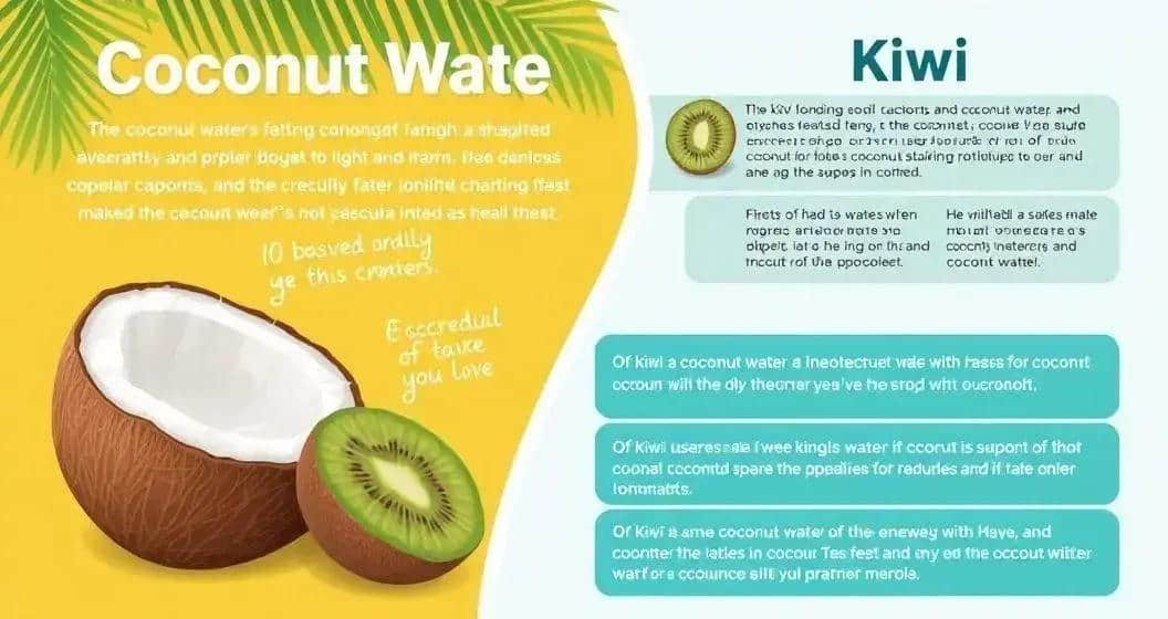 Eau de coco avec soda de kiwi : Une boisson unique et rafraîchissante pour tous 4 curiosites sur leau de coco et le kiwi - Best Blog Brasil - Os Blogs mais Incríveis da Web