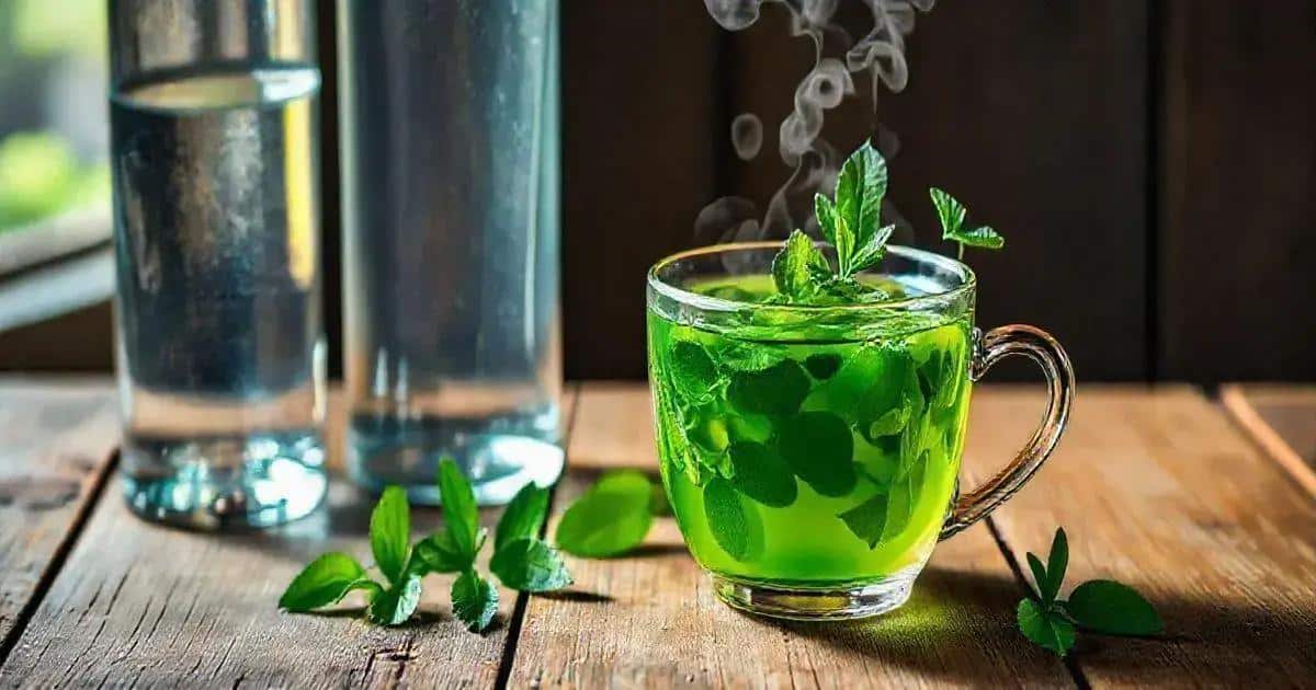 Curiosités sur les ingrédients de la vodka avec thé vert et menthe