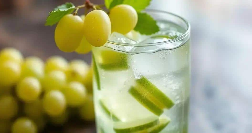 Gin tonic avec raisins verts : Délicieux et rafraîchissant !