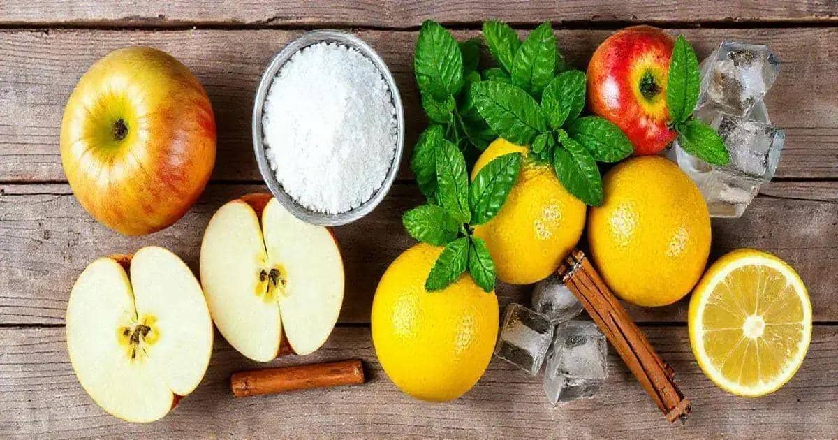Ingrédients de la boisson à la pomme
