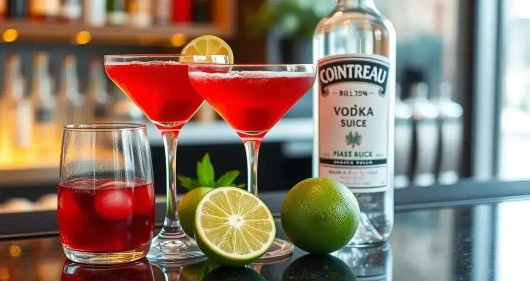Ingrédients de la boisson cosmopolitan