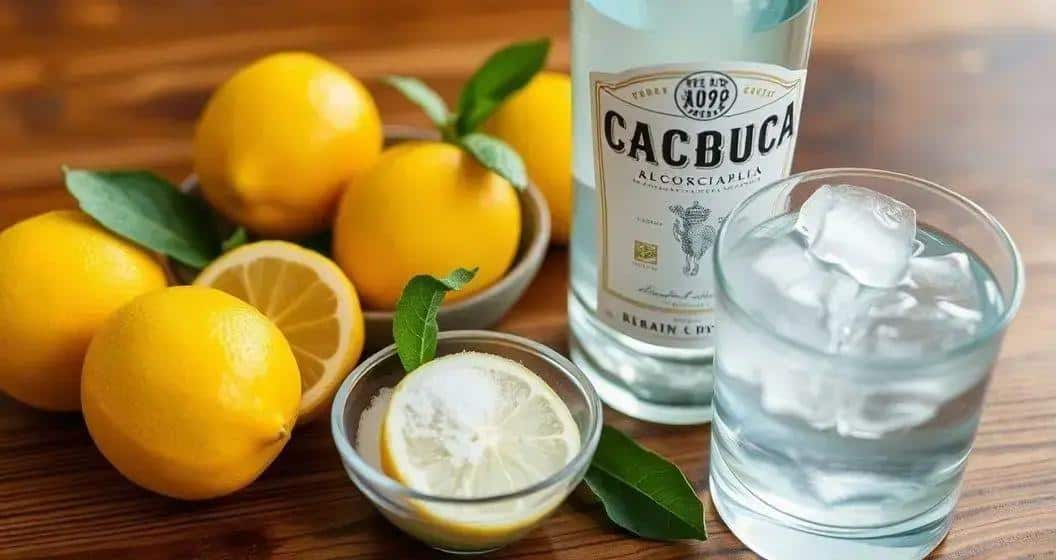 Ingrédients de la Caïpirinha au Citron Ingrédients de la Caïpirinha au Citron