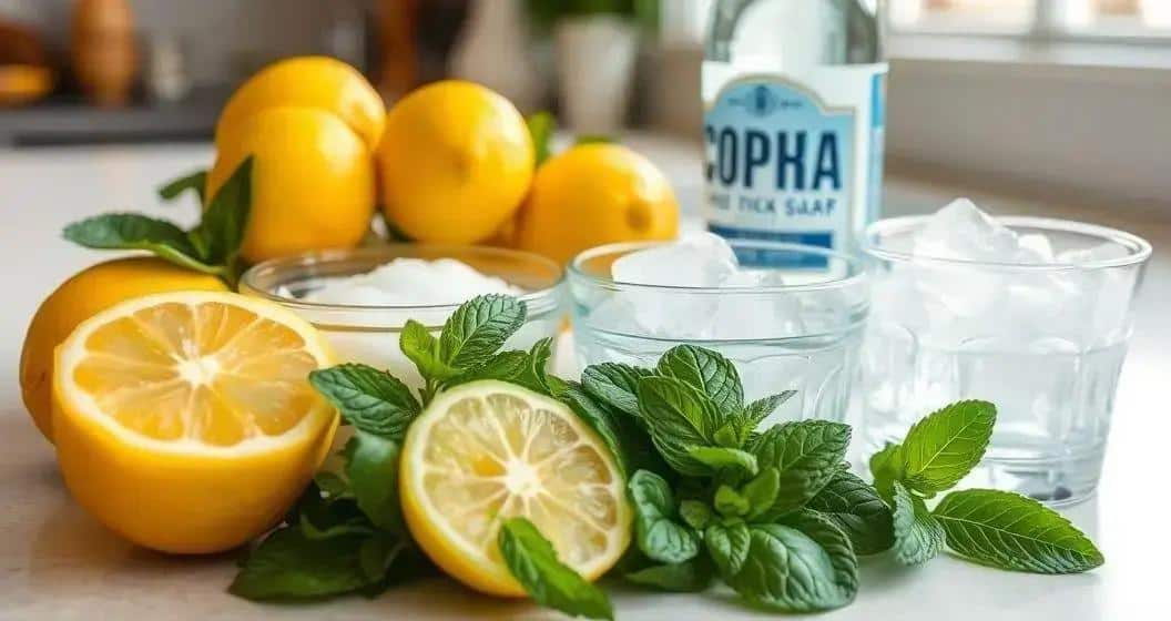Ingrédients de la Caipiroska au Citron