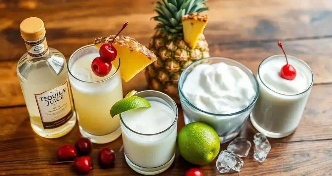 Ingrédients de la recette du punch de tequila
