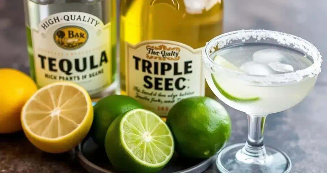 Ingrédients pour la recette de margarita