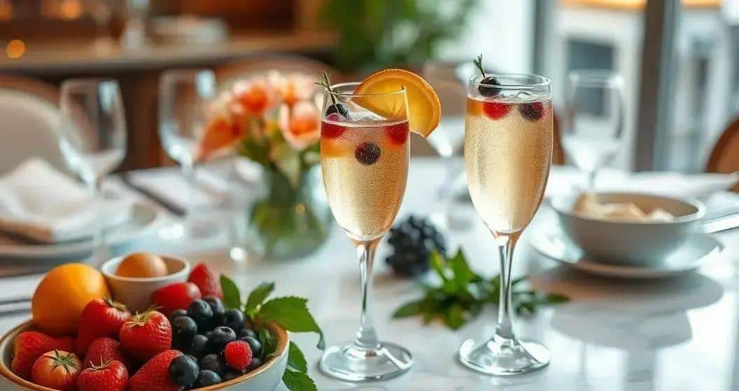 Ingrédients pour le cocktail au champagne