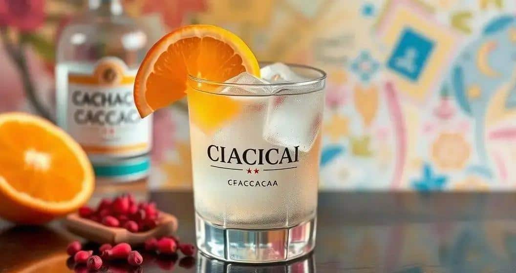 Ingrédients pour le cocktail Cachaça avec orange et poivre rose Ingrédients pour le cocktail Cachaça avec orange et poivre rose