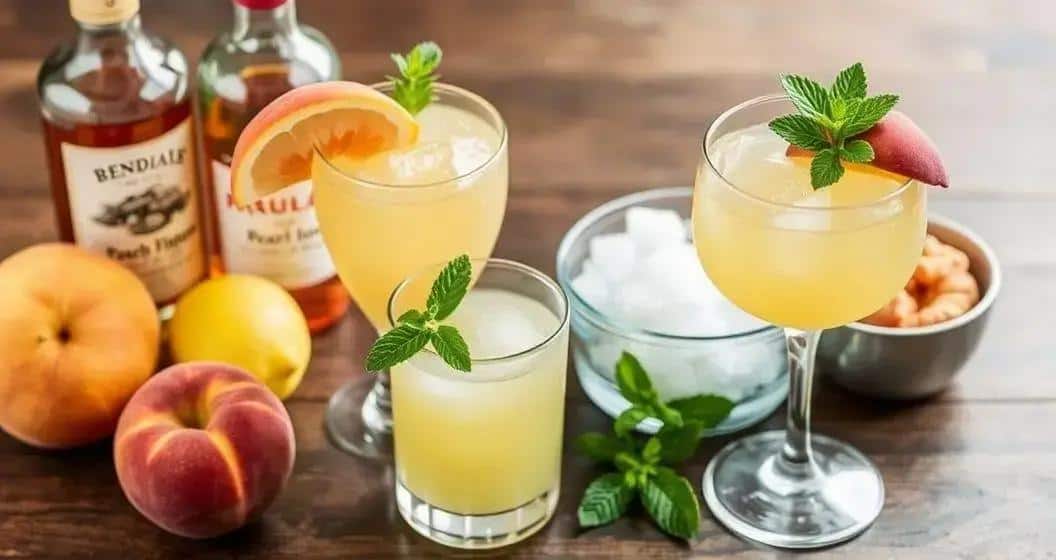Ingrédients pour préparer le Daiquiri à la pêche
